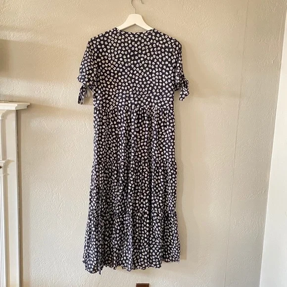 Madewell Tie-Sleeve Midi Dress - Picture 5 of 5